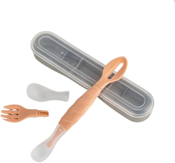 Baby Silicone Food Spoon (Rose pink)