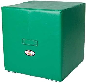 Foamnasium Large Block, Indoor Foam Playset, Soft Toddler and Active Kids Play Foam Block for Crawling, Climbing, and Jumping, Made in the US, Green