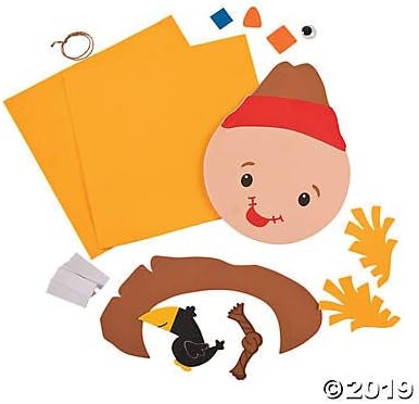 Scarecrow Handprint Craft Kit - Makes 12 - Fall Crafts for Kids and Fun Home Activities
