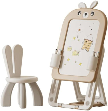 Multifunctional Children’s Drawing Board with Chair (White)