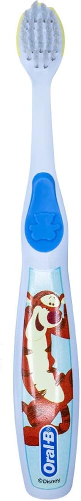 Oral-B Baby Manual Toothbrush, Pooh Characters, 0-3 Years Old, Extra Soft (Characters Vary) - Pack of 4