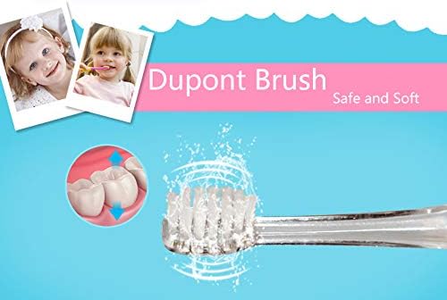 SEAGO Toothbrush Replacement Heads - SG977 SG513 - SEAGO Kids Toothbrushes Heads for Toddlers - Compatible with SEAGO Electric Toothbrushes Kids (White, 6-Pack)