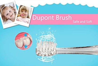 SEAGO Toothbrush Replacement Heads - SG977 SG513 - SEAGO Kids Toothbrushes Heads for Toddlers - Compatible with SEAGO Electric Toothbrushes Kids (White, 6-Pack)