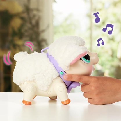 Little Live Pets - My Pet Lamb Soft and Wooly Interactive Toy Lamb That Walks, Dances 25+ Sounds & Reactions for Kids, Ages 5+