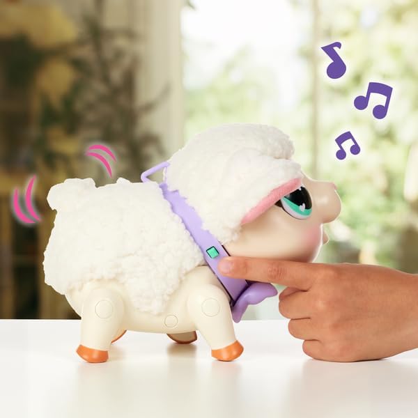 Little Live Pets - My Pet Lamb Soft and Wooly Interactive Toy Lamb That Walks, Dances 25+ Sounds & Reactions for Kids, Ages 5+