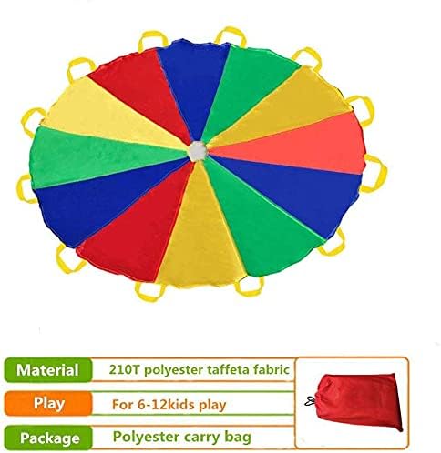 Sonyabecca Parachute Kids Play 8FT,10FT,12FT,16FT,20FT for 8-12 Years Game, Kids Party Game