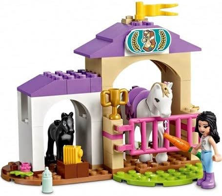 LEGO Friends Horse Training and Trailer Building Set 41441 with Stables, Car, Horse Toy, and Foal Figure, Great Gift Idea for Girls and Boys 4 Plus Years Old
