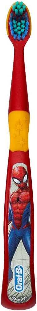 Colgate Marvel Spider-Man Toothbrush, 3+ YRS, Extra Soft (Colors & Characters Very) - Pack of 4
