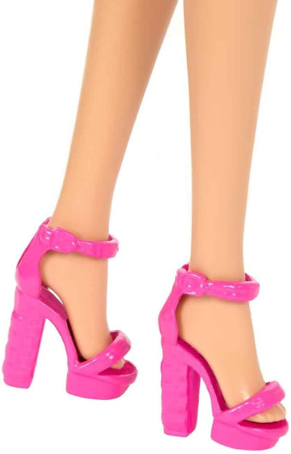 Barbie Fashionistas Doll #223 with Blonde Wavy Hair, Totally Hair-Inspired Dress & Accessories, 65th Anniversary Collectible Fashion Doll