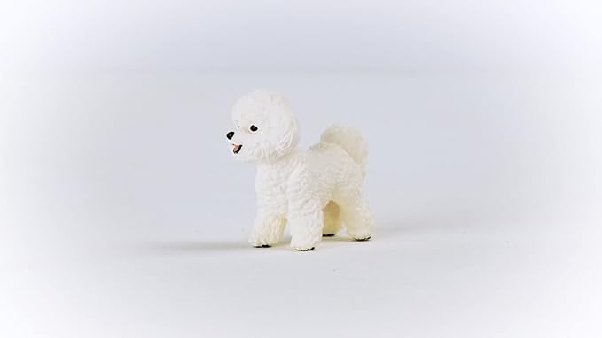 Schleich Farm World New 2023, Farm Animal Toys for Boys and Girls, Bichon Frise Toy Dog Figurine, Ages 3+
