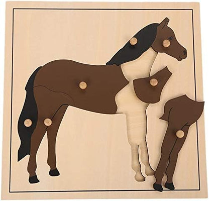 MEYOR Montessori Horse Puzzle for Early Preschool Learning Toy