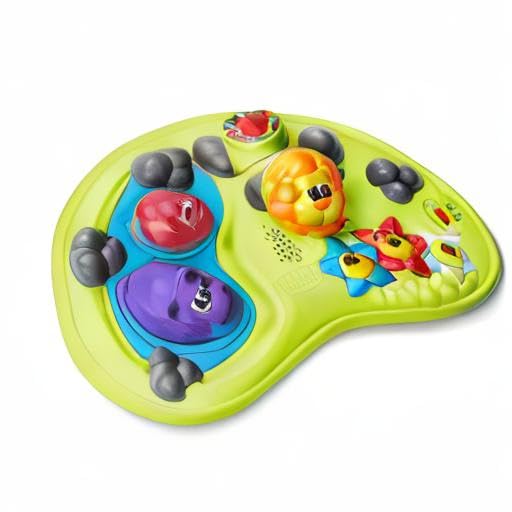 Chicco Walky Talky Foldable Baby Walker, Multilingual Play Tray with Music and Lights, 3 Height Adjustments, Brake Pads, for Children up to 26 lbs., Compact Fold, Flora/Purple/Grey