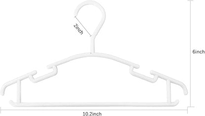 GoodtoU Baby Hangers 100Pack Kids Hangers Plastic Baby Hangers for Closet Children Hangers Infant Hangers Toddler Hangers Small Hangers