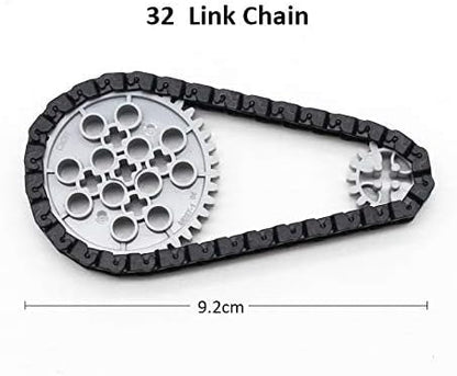 Building Blocks Parts Tank Track Wheels Treads Chain Links Motorcycle Car Accessories Toys for 6-12 Years Old Boys Girls Kids Gift (212 Pcs Tank Track)