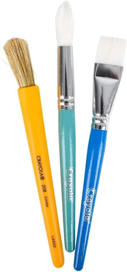 Crayola Paintbrush Variety Classpack, School Supplies, 36 Large Paint Brushes For Kids, Assorted