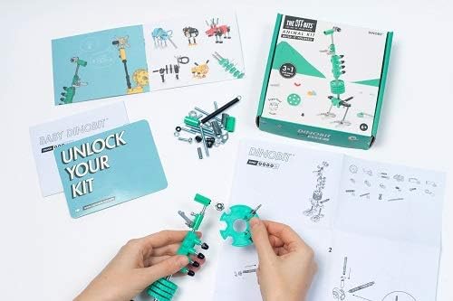 Dino Erector Set, Educational Build Your Own Robot Toy for Kids Ages 6 7 8 9+ Year Old Boys and Girls, Stem Building Toys Engineering Kit, Construction Toys Steam Gifts for Kids