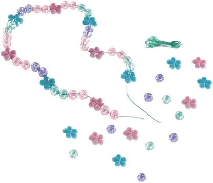 ©Disney Princess Enchanting Jewelry Bead Kit | Includes 64 Multicolor Beads & 2 Elastic Strings, Ideal Party Gift For Birthdays & Themed Events - 1 Set