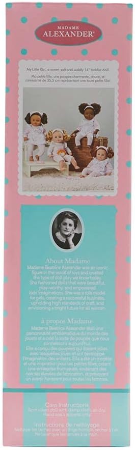 Madame Alexander 14" My Little Girl Rainbow Overalls Doll, Light Skin Tone