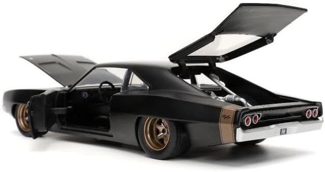 Fast & Furious 1:24 1968 Dodge Charger Widebody Die-Cast Car, Toys for Kids and Adults