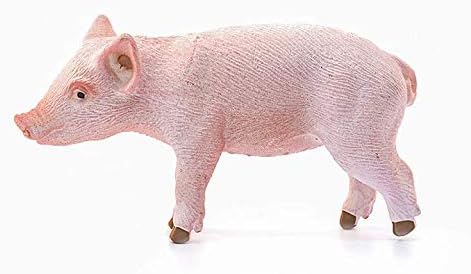 Schleich Farm World Piglet Standing Educational Figurine for Kids Ages 3-8, Pink