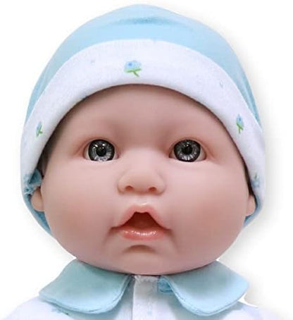 JC Toys, La Baby 16-inch Blue Washable Soft Body Boy Baby Doll with Accessories - For Children 12 Months and older, Designed by Berenguer
