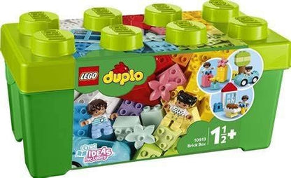 LEGO DUPLO Classic Brick Box Building Set - Features Storage Organizer, Toy Car, Number Bricks, Build, Learn, and Play, Great Gift Playset for Toddlers, Boys, and Girls Ages 18+ Months, 10913