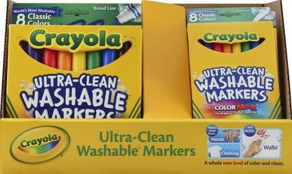 CYO587808 - Crayola Classic Washable Marker Set