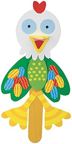 ALEX Toys Little Hands Pop Stick Art Craft Kit, Create Cute Animal and Flower Puppets, Allows Children to be Creative and Use their Imagination, For Ages 3 and up