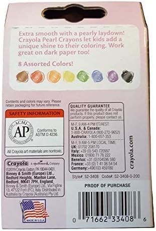 Crayola Pearl Crayons (8)