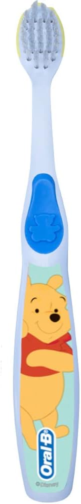 Oral-B Baby Manual Toothbrush, Pooh Characters, 0-3 Years Old, Extra Soft (Characters Vary) - Pack of 2