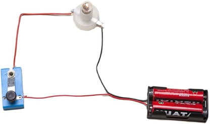Small Bulb Lights Up Experiment Kit, Electrical Circuit Experiment Kit, Basic Physic Science Playset Educational Kit DIY Physics Experiment Model Kit