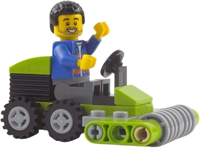 LEGO City: City Worker Minifigure with Lawn Mower
