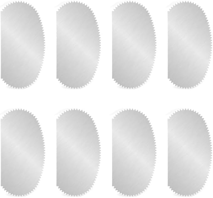 8 PCS Stainless Steel Pottery Ribs & Serrated Scrapers, Metal Ceramic Tools Set for Clay Sculpting and Pottery Making