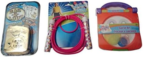 Girl's 3 pcs. game set Comes with Three Different Games to Play. Entertainment for Them Long Hours , Great Christmas Stocking Stuffers (Pink)