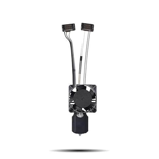 Bambu Lab P1P/P1S Hotend Complete Kit – Full Assembly Hardened Steel Nozzle with Ceramic Heater, 0.4mm Nozzle, Cooling Fan & Heating Block | Bambu P1S Hotend Replacement for 3D Printing