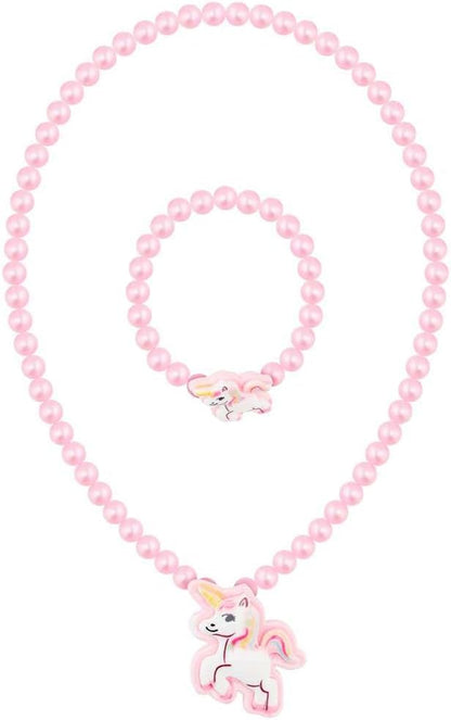 RR ROUND RICH DESIGN Kids Musical Jewelry Box for Girls with Drawer and Jewelry Set with Brave Unicorn - Beautiful Dream Tune Purple