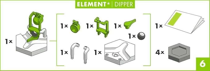 Ravensburger GraviTrax Dipper Accessory| EncourAgess Experimentation and Creativity | Compatible with All GraviTrax Systems | Gift for Kids Ages 8+