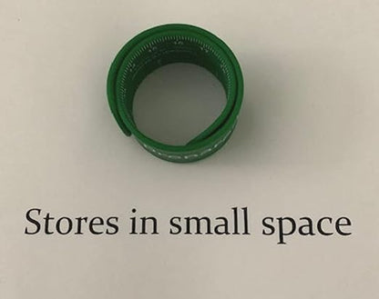 Boy Scout Be Prepared Green Ruler Slap Band: Pack of 6 - Great Item for Scout Dens, Favors, Gift, Prize, Fun Items, Accessories, Fidget Bracelet.