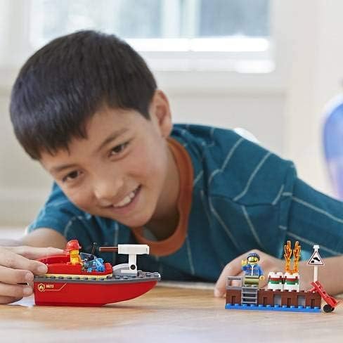 LEGO City Dock Side Fire 60213 Building Kit (97 Pieces)