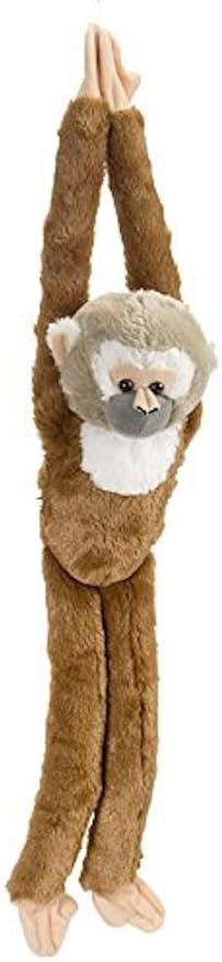 Wild Republic Squirrel Monkey Plush, Monkey Stuffed Animal, Plush Toy, Gifts Kids, Hanging, 20 Inches