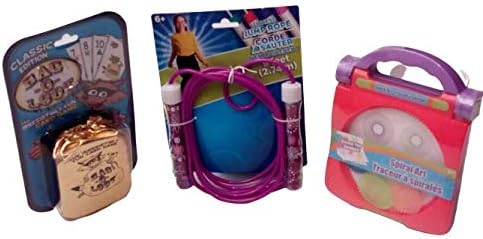 Girl's 3 pcs. game set Comes with Three Different Games to Play. Entertainment for Them Long Hours , Great Christmas Stocking Stuffers (Purple)