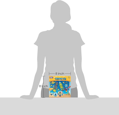 Imagimake Window Art for Kids - Rocket | Suncatcher Kits for Kids, Arts and Crafts for Kids Ages 6-8 | Birthday Gifts for 5 6 7 8 9 10 11 12 Years Old Boys & Girls