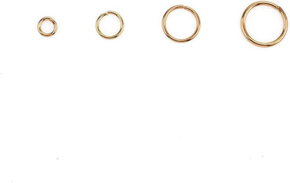 Open Jump Rings Gold 0.6x4mm 1000pcs for DIY Jewelry Making Supplies
