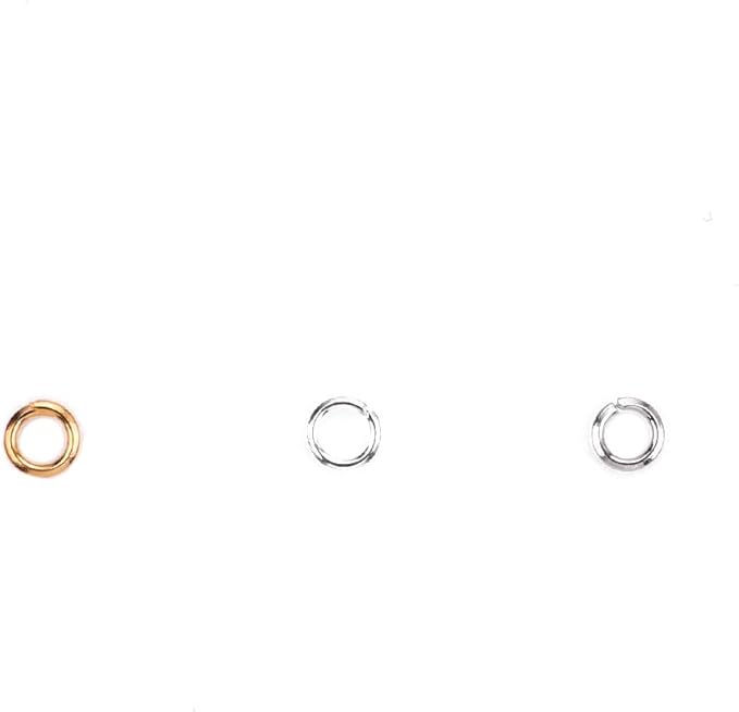 Open Jump Rings Gold 0.6x4mm 1000pcs for DIY Jewelry Making Supplies