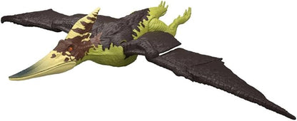 Mattel Jurassic World Wild Roar Pteranodon Dinosaur Action Figure Toy with Chomp Attack, Light Up Feature & Roar Sound, Scan Code for Digital Play