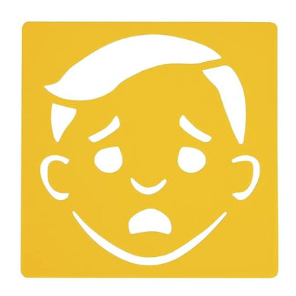 Emotional Stencils Set of 6, Homeschool, Home School Use