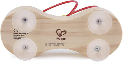 Hape Double Bubble Wooden Bead Maze | Award Winning Educational Wire Roller Coaster Sorting Puzzle Early Development Toy for Babies and Toddlers