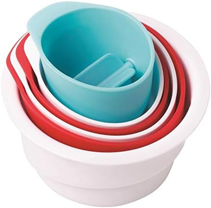 Ubbi Lighthouse Stacking Cups Bath Toys, Includes 6 Cups, Toddler Bathtub Toys, Dishwasher Safe Toddler Toys