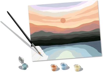 Ravensburger Minimalistic Landscape Paint by Numbers Kit for Adults - 23515 - Painting Arts and Crafts for Ages 12 and Up