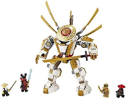 LEGO NINJAGO Legacy Golden Mech 71702, Cool Toys for Kids Building Kit, New 2020 (489 Pieces)